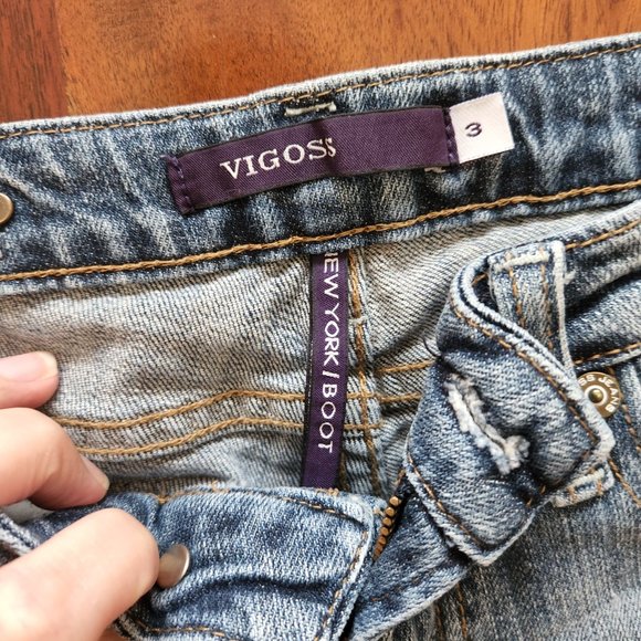 Vigoss Jean's size 3 bootcut light color - Picture 2 of 3